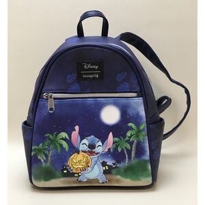 Loungefly HALLOWEEN Experiment 626 Stitch Mini Backpack Pumpkin Lilo & Stitch